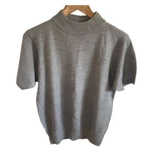 Vintage - TanJay - Light gray short sleeve sweater